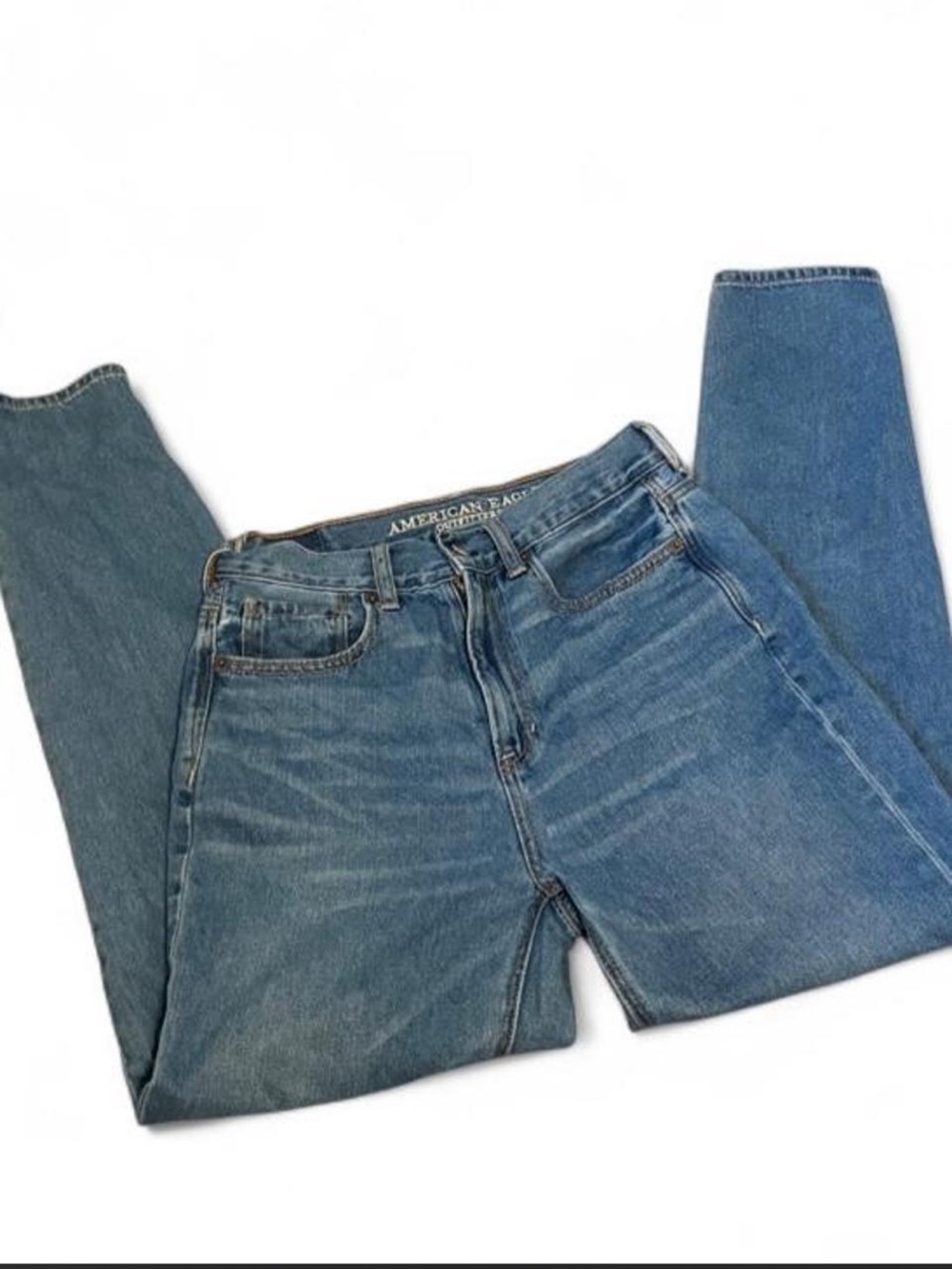 American Eagle Outfitters Womens Classic Blue Mom Jeans size 2